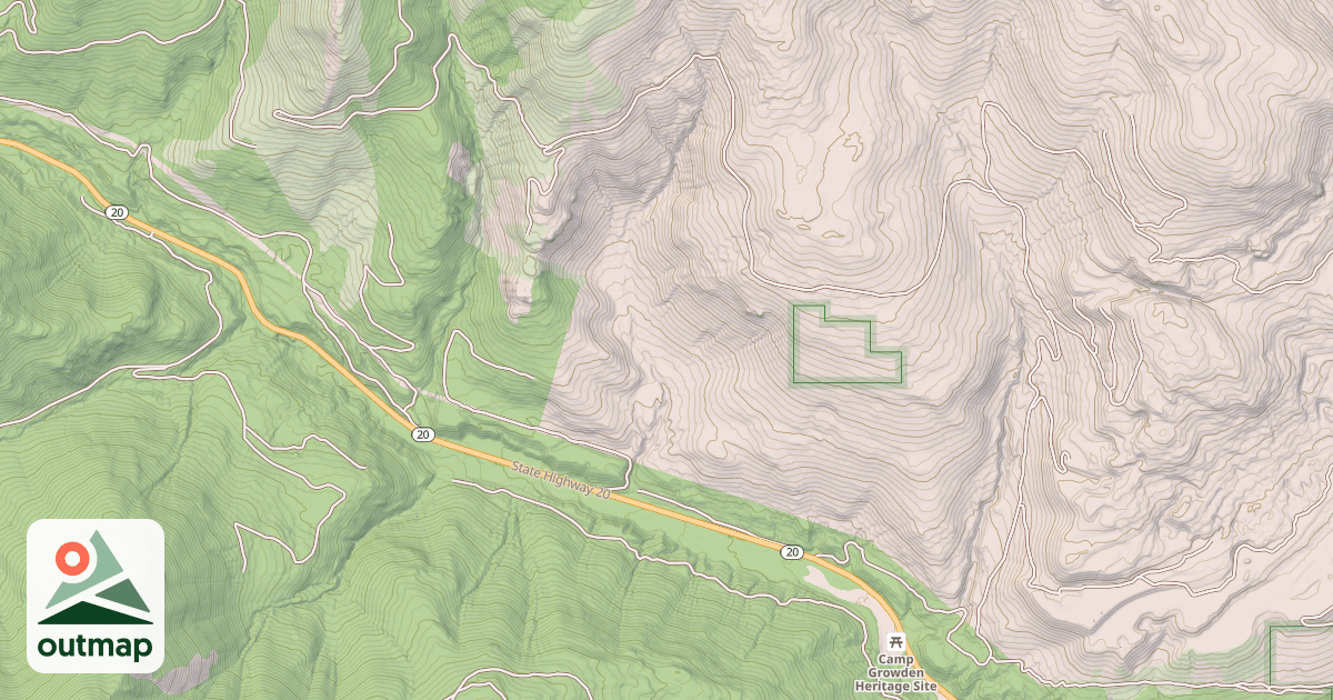 Map of LANE CREEK