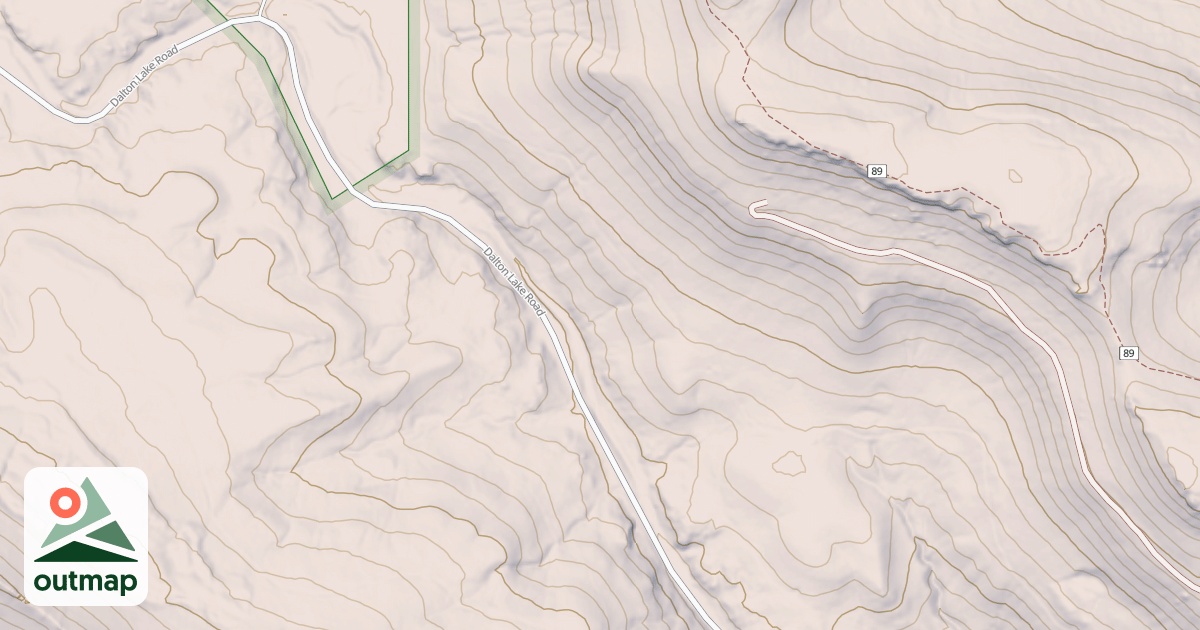 Map of DALTON LAKE BR 1B