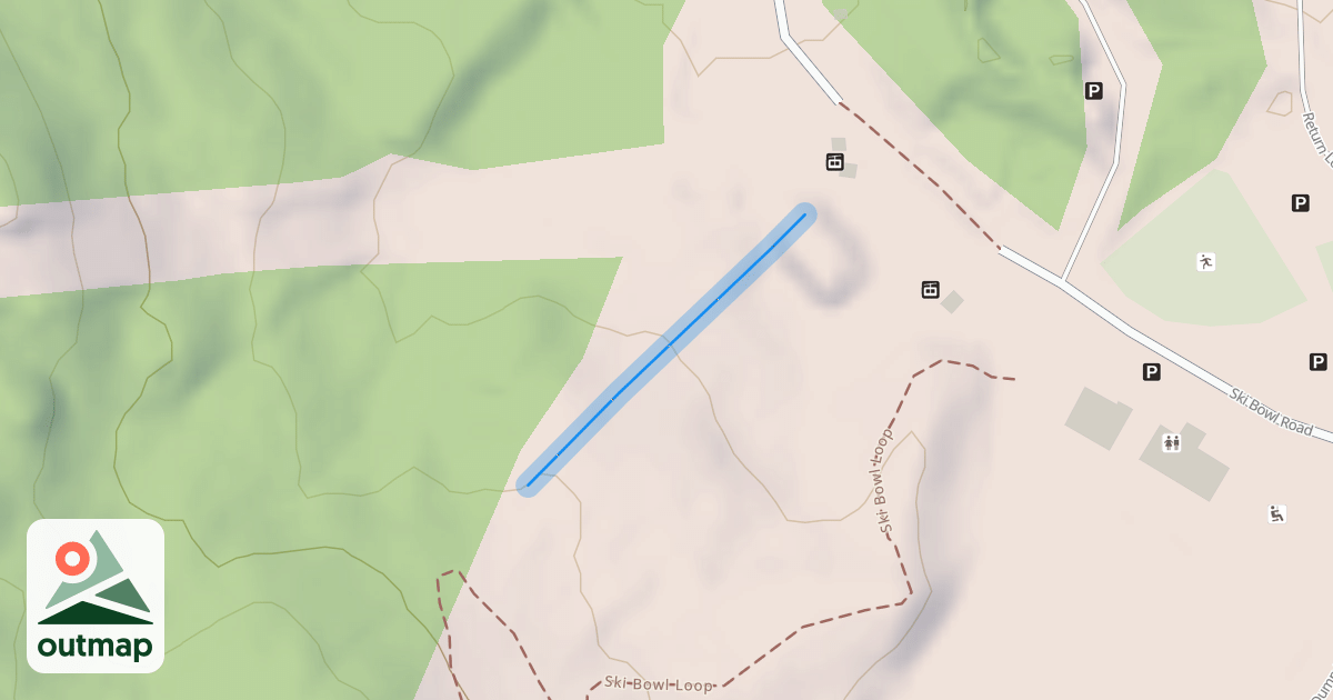 Map of Ski Bowl Park