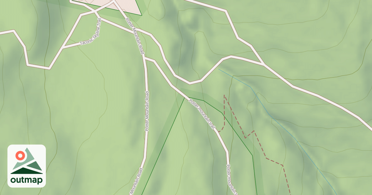 Map of Potter Mountain Trail