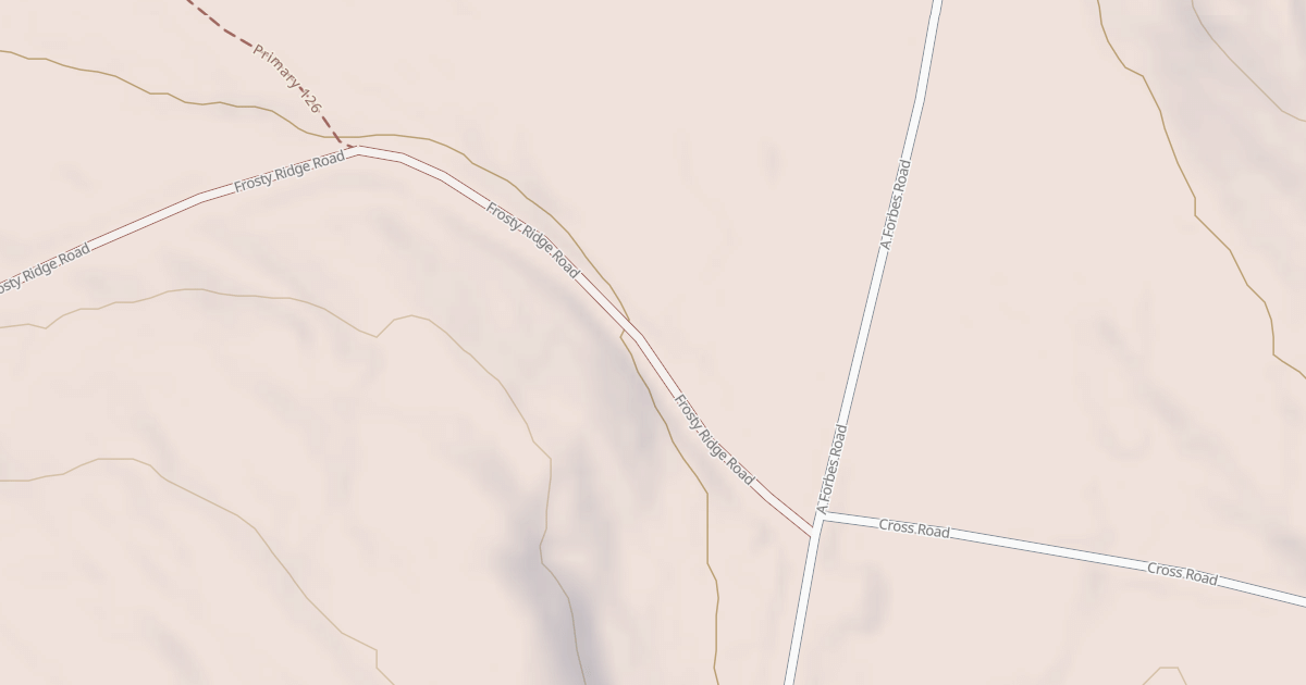 Map preview of Frosty Ridge Rd