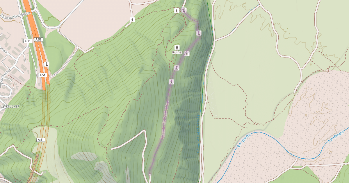 Map preview of Chemin du Petit Brion