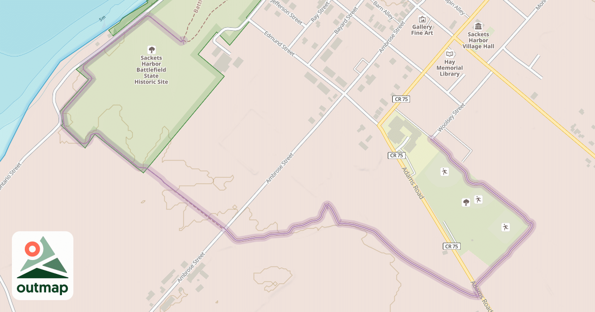 Map of War of 1812 Bicentennial Trail