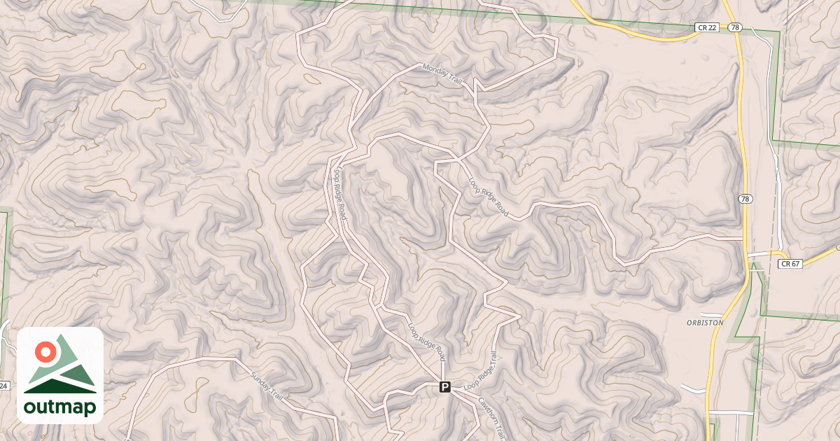 Map of Long Ridge Trail