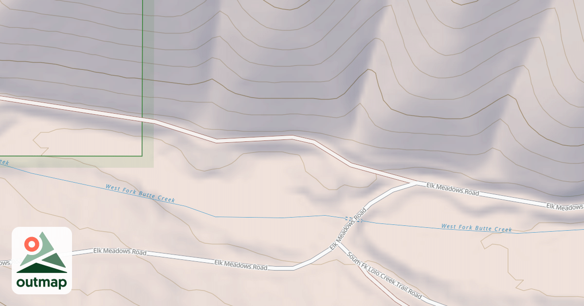 Map of BUTTE CREEK