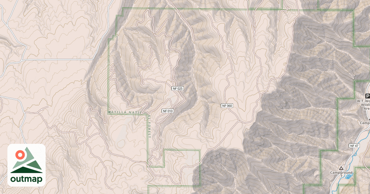 Map of MALONEY MOUNTAIN