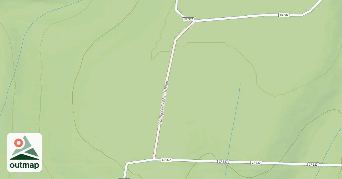Map of SPRING CRK POINT A