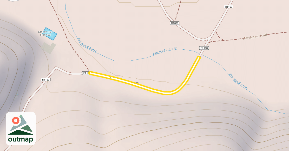 Map of Easley Hot Springs Road