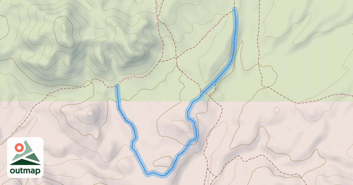 Map of Naked Man Trail