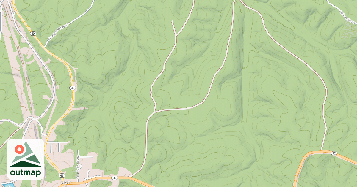 Map of BIXBY RIDGE