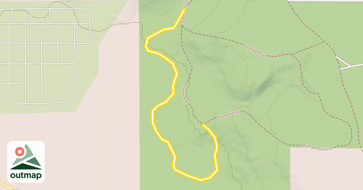 Map of Green/Orange Trail