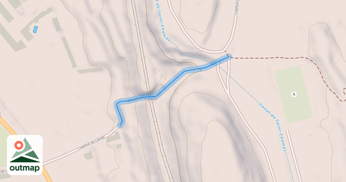 Map of Chemin du Levier