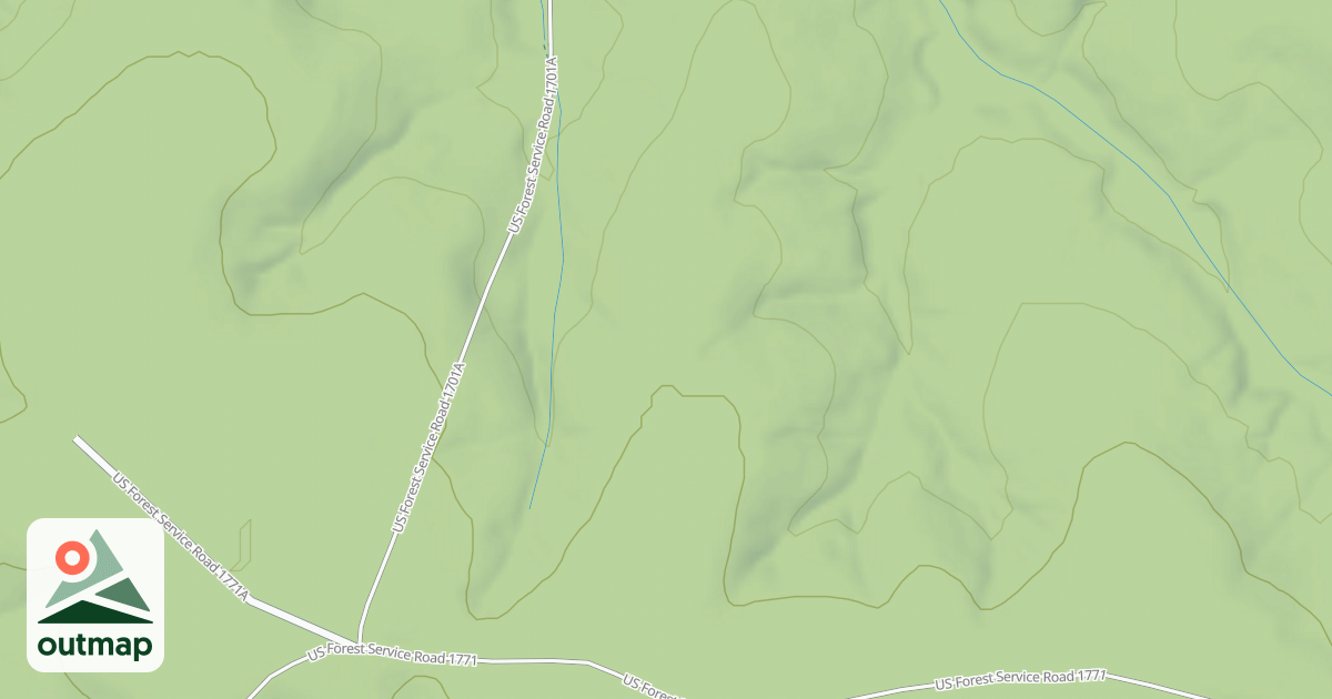 Map of TROUT CEMETERY SPUR AA