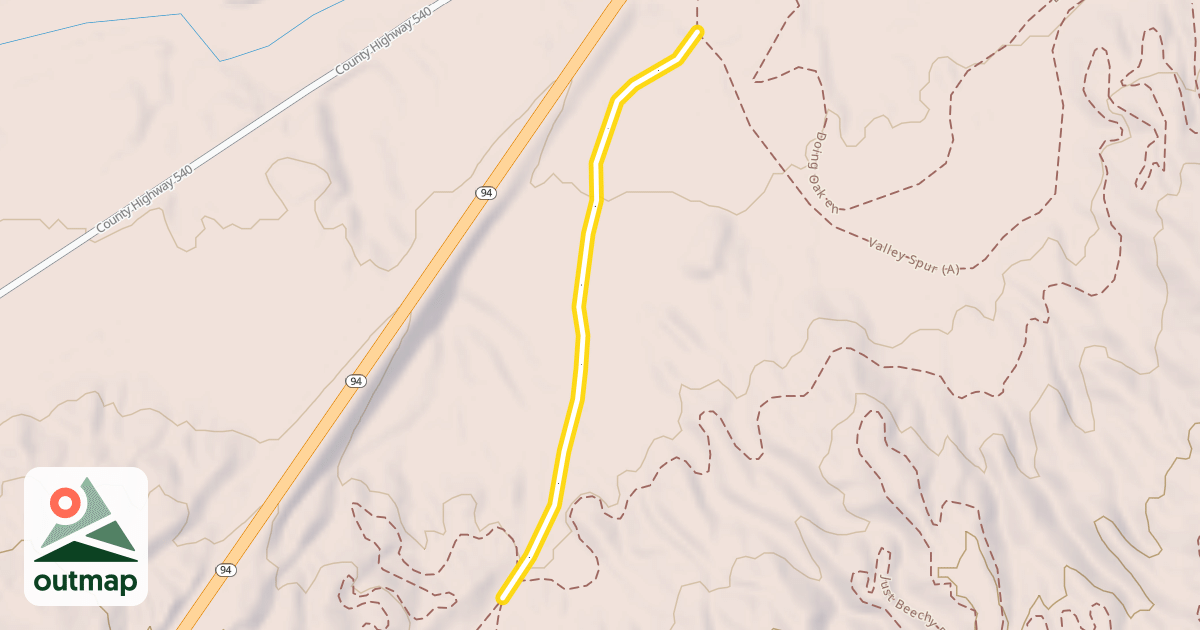 Map of Valley Spur Loops 1 & 3 (D)