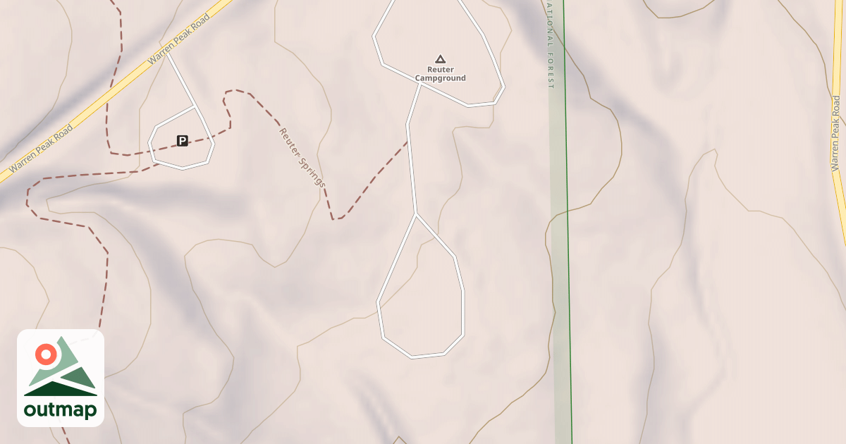 Map of RUETER CAMPGROUND LOOP