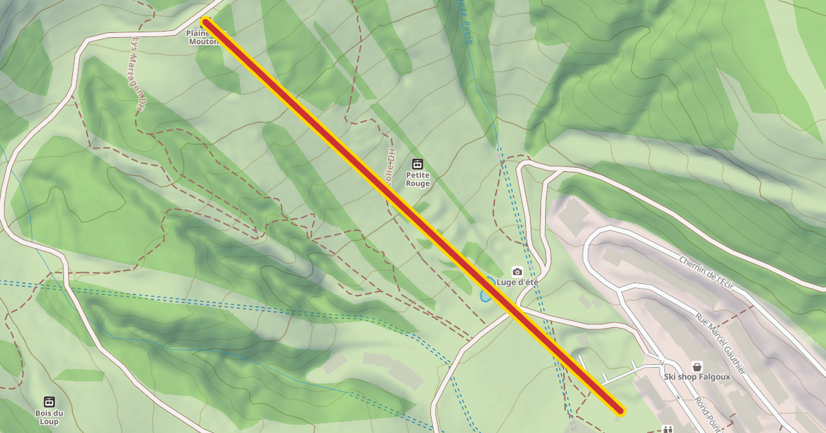 Map preview of Plaine des Moutons