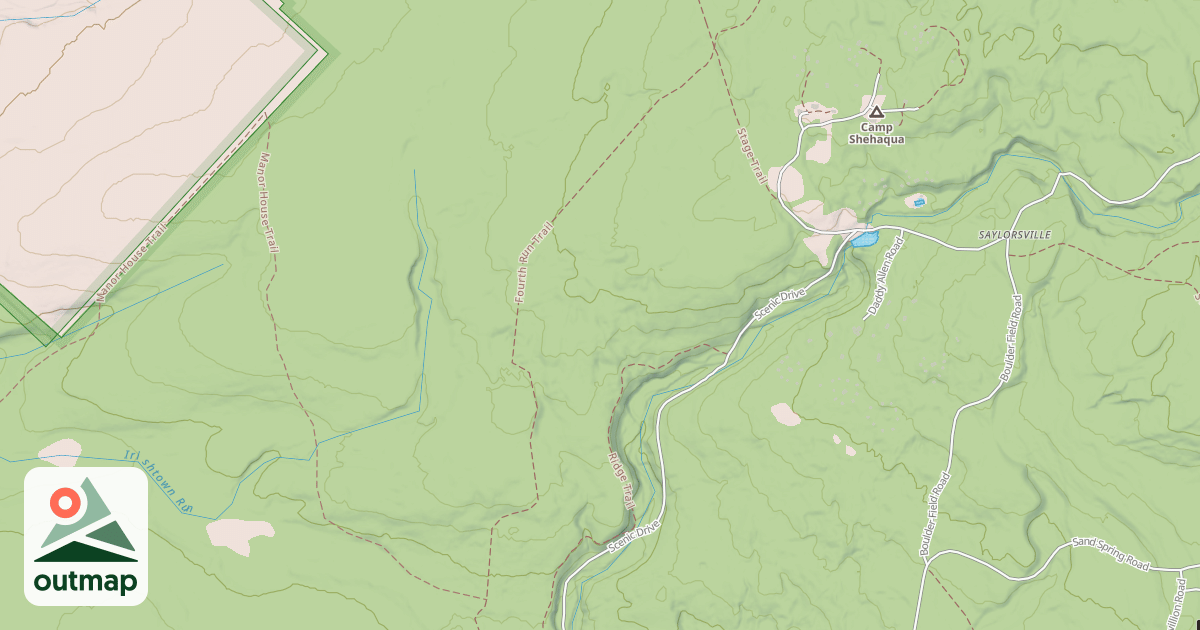 Map of Hickory Run State Park Trails