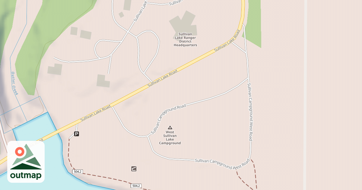Map of SULLIVAN CAMPGROUND WEST