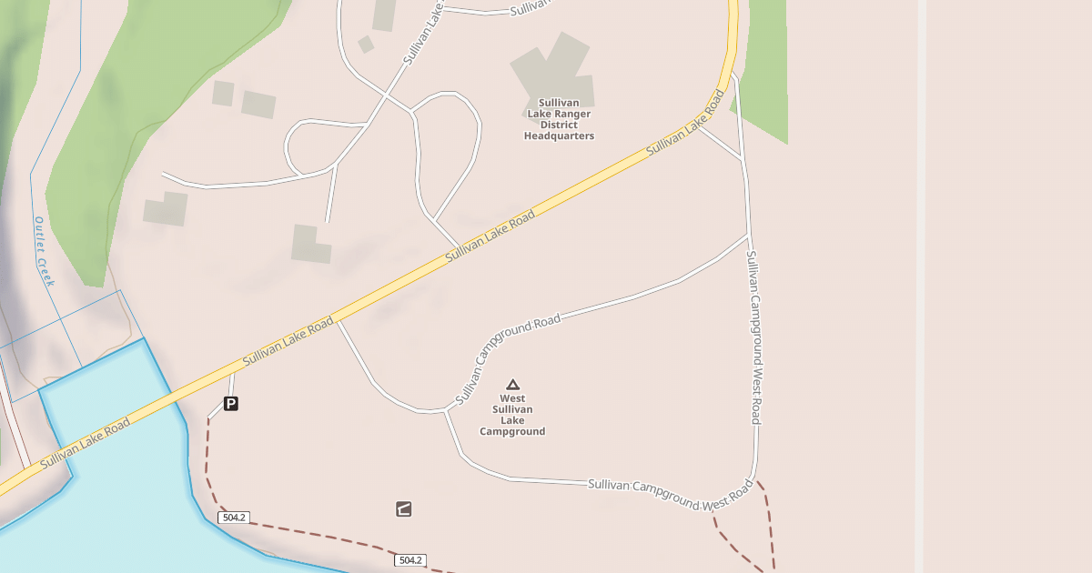 Map preview of SULLIVAN CAMPGROUND WEST