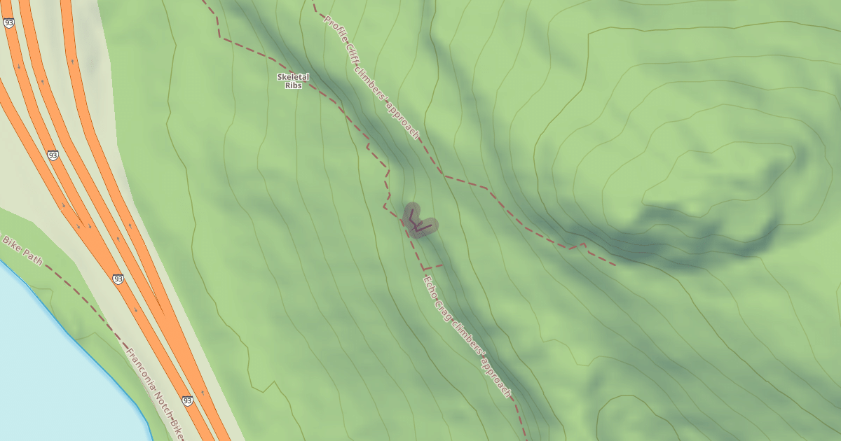 Map preview of Maggot Buttress