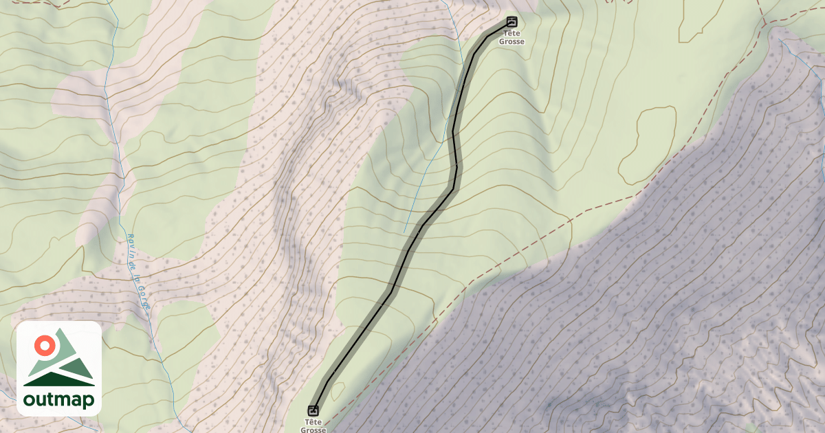 Map of Les Trois Loups