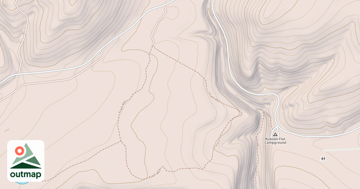 Map of LOWER RUSSIAN LOOP