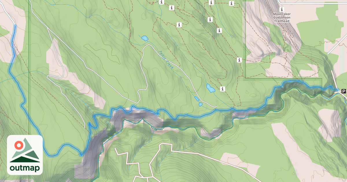 Map of Canyon Creek