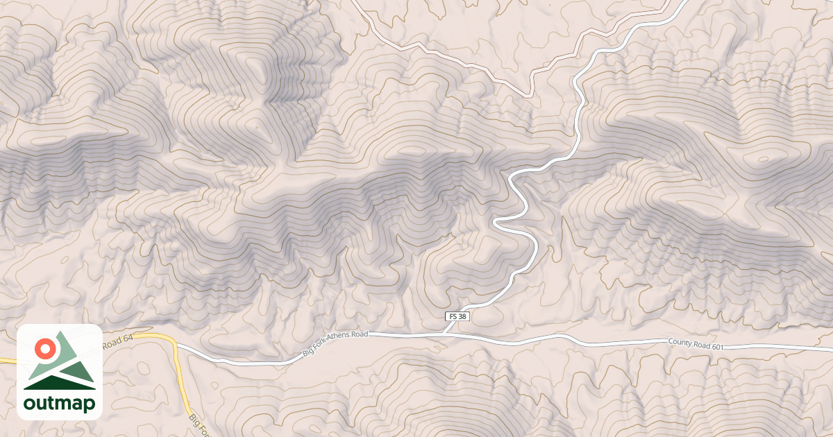 Map of BIG FORK ATHENS
