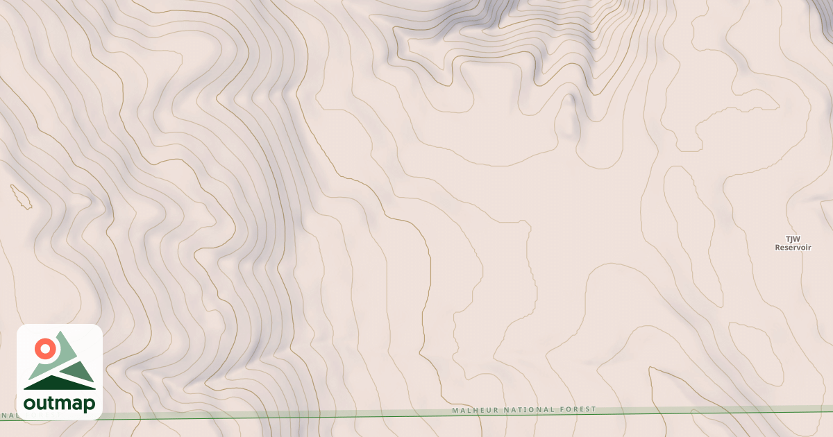 Map of NORTH FORK MALHEUR THD  MRS
