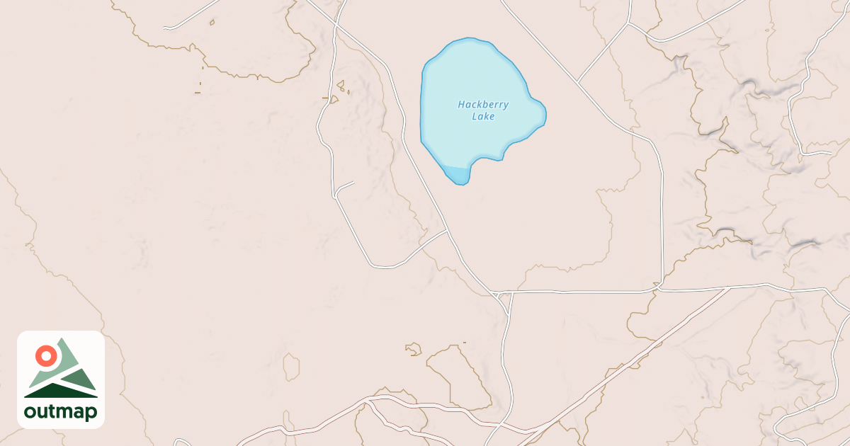 Map of Hackberry Trail System - Jordans Trail
