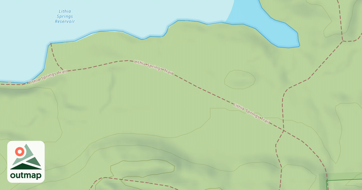 Map of Lithia Springs Road