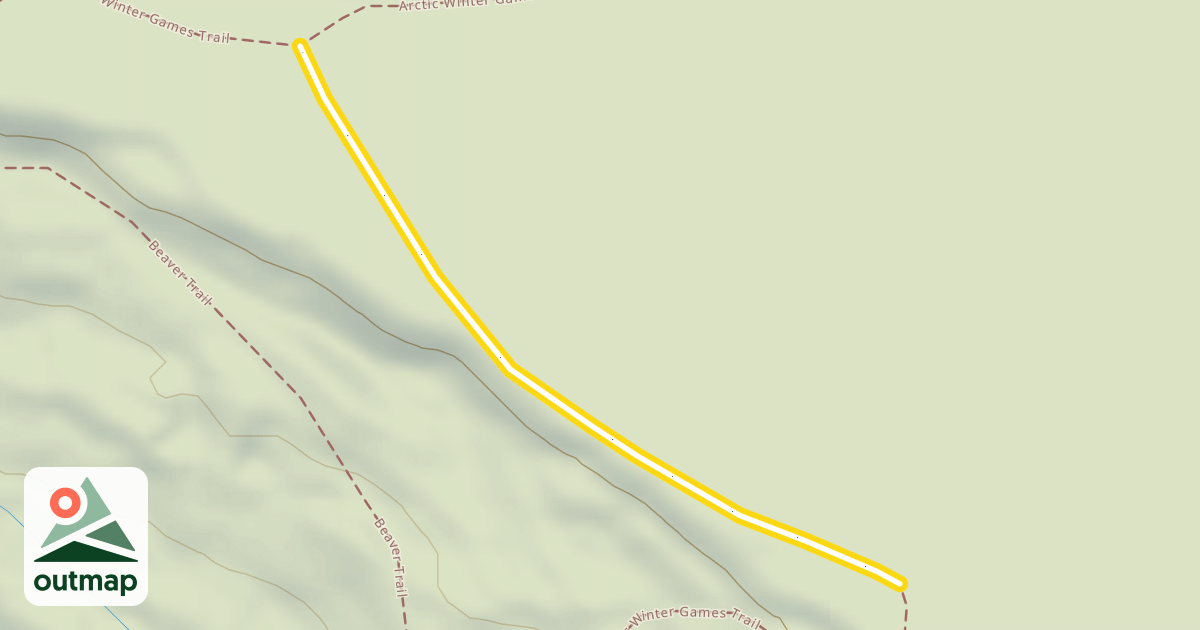 Map of Arctic Winter Games Trail