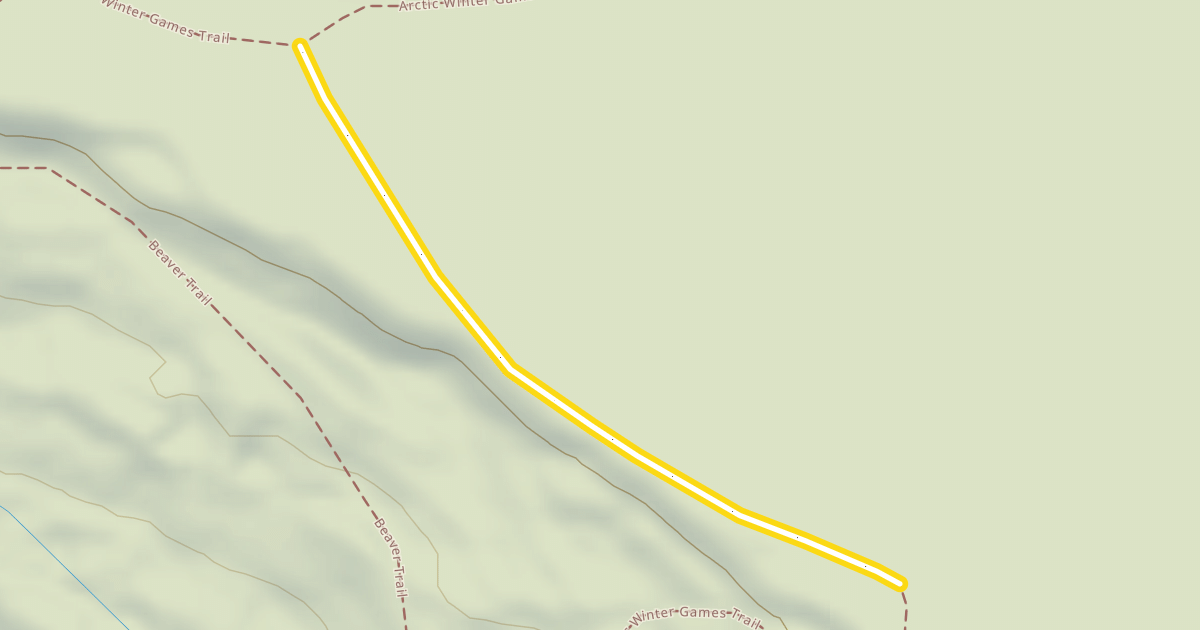 Map preview of Arctic Winter Games Trail