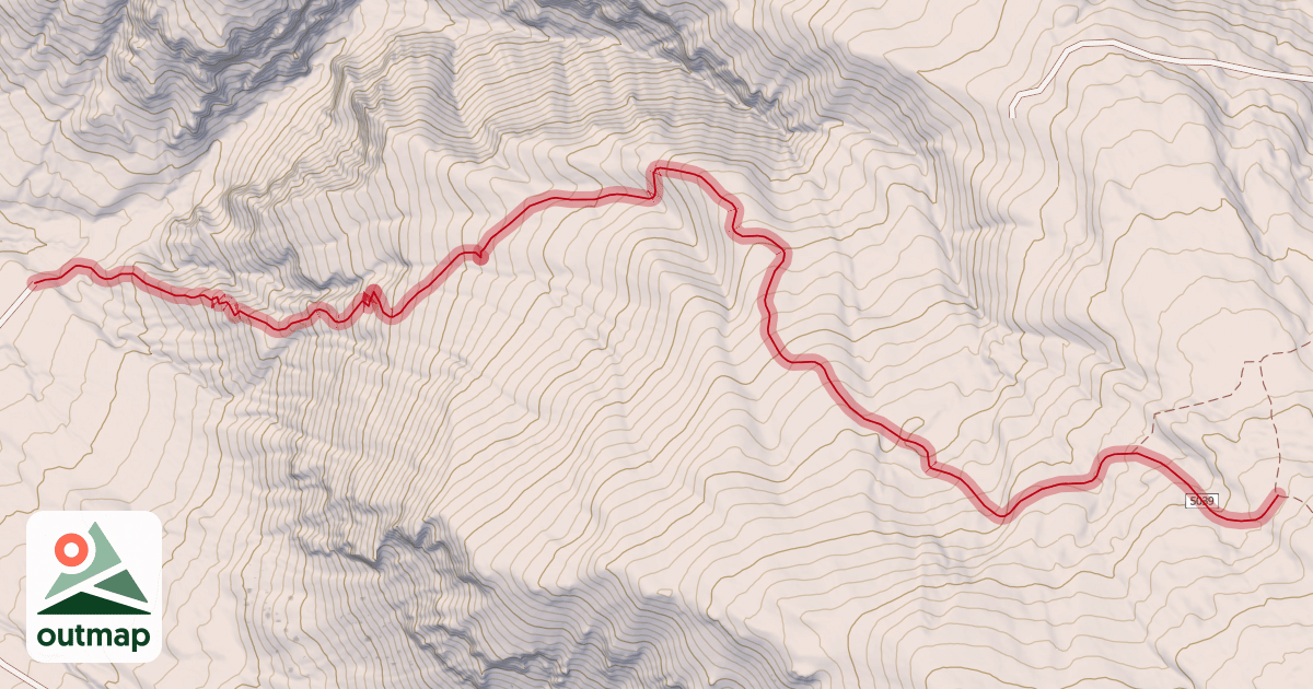 Map of Hell Canyon Trail