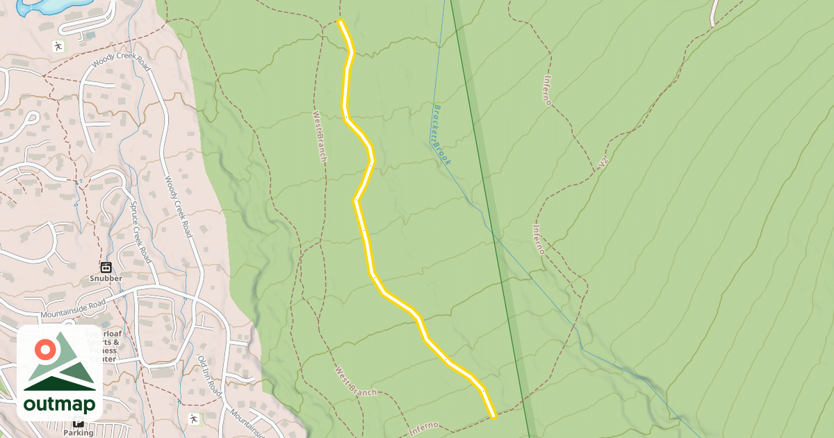 Map of East Branch
