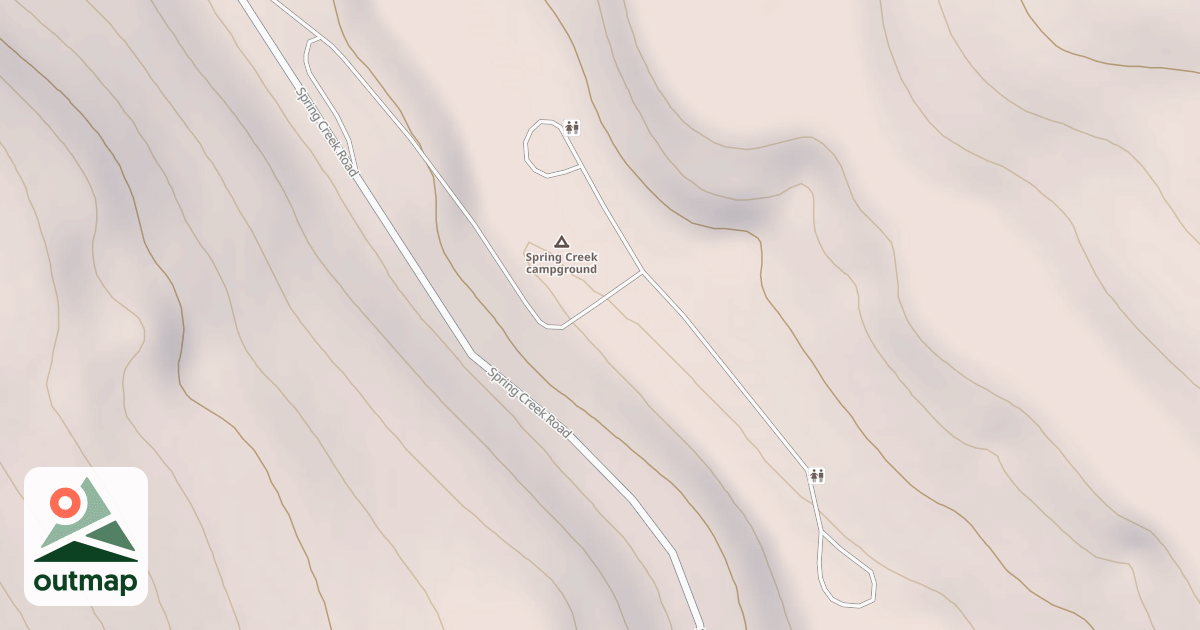Map of LOWER SPRING CREEK CAMP