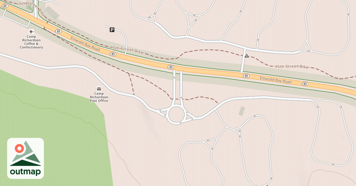 Map of CAMP RICHARDSON CAMPGROUND - S