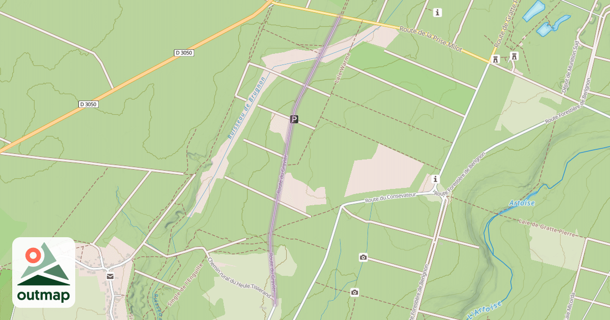 Map of Route du Gravier