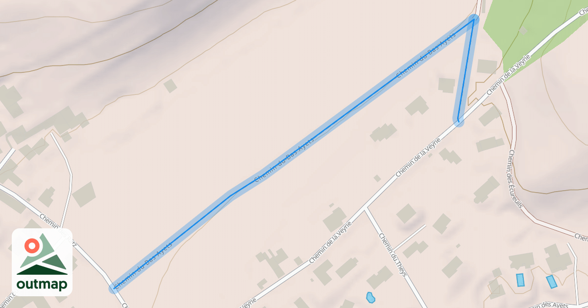 Map of Chemin du Bas Ayets