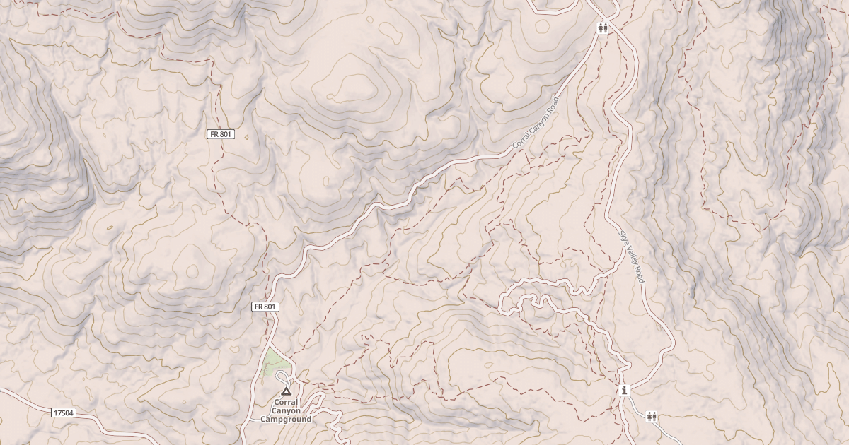 Map preview of CORRAL CANYON