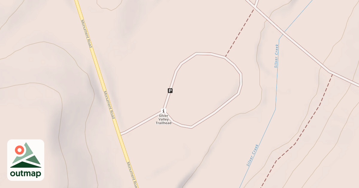 Map of CORSAIR SILVER VAL TRAILHEAD