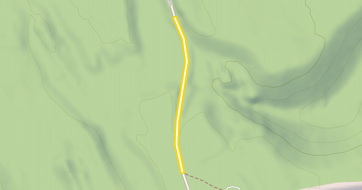 Map preview of National Forest Development Road 2916