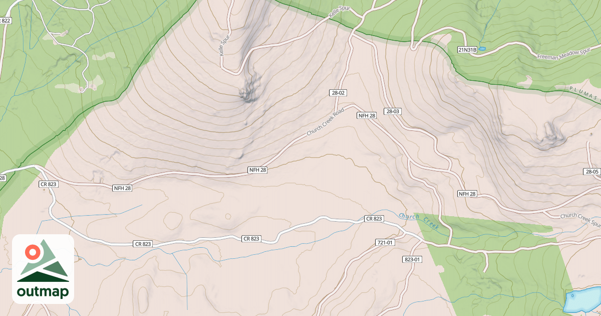 Map of CHURCH CREEK