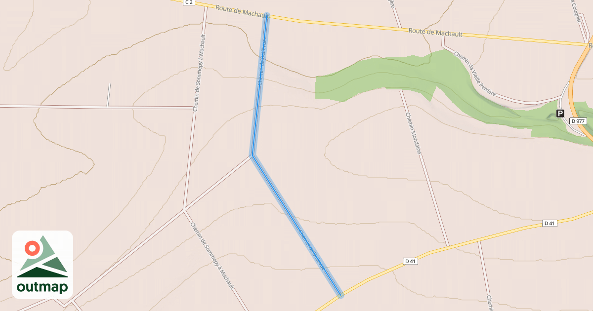 Map of Chemin de Bellevue