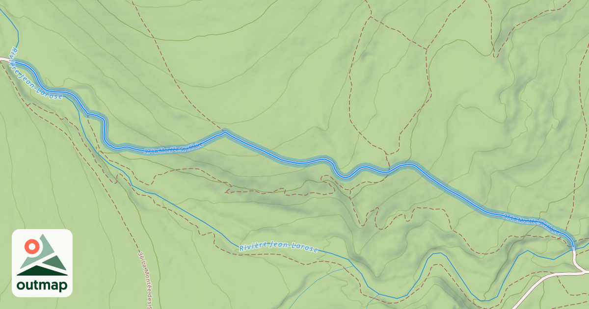 Map of 37 La Montée St-Hilaire