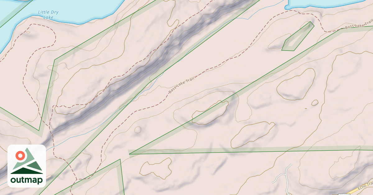 Map of Bass Lake Trail