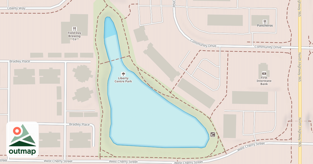 Map of North Ridge Trail