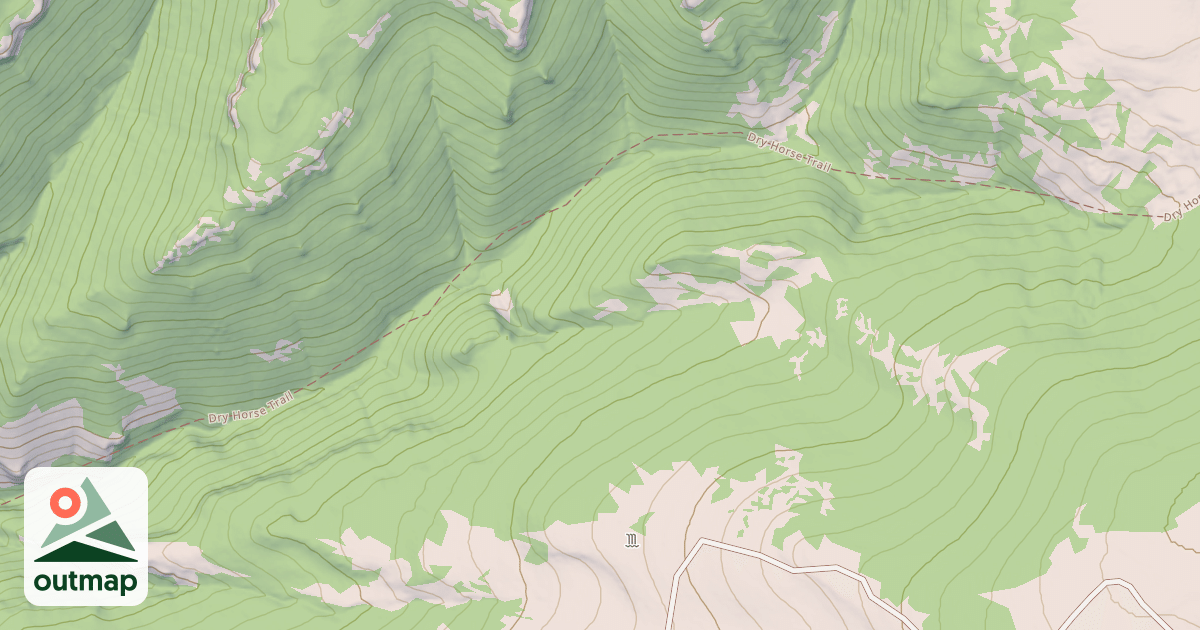 Map of Dry Horse Creek
