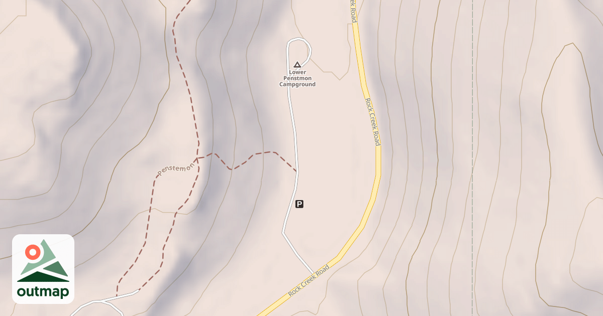 Map of LOWER PENSTEMON C G