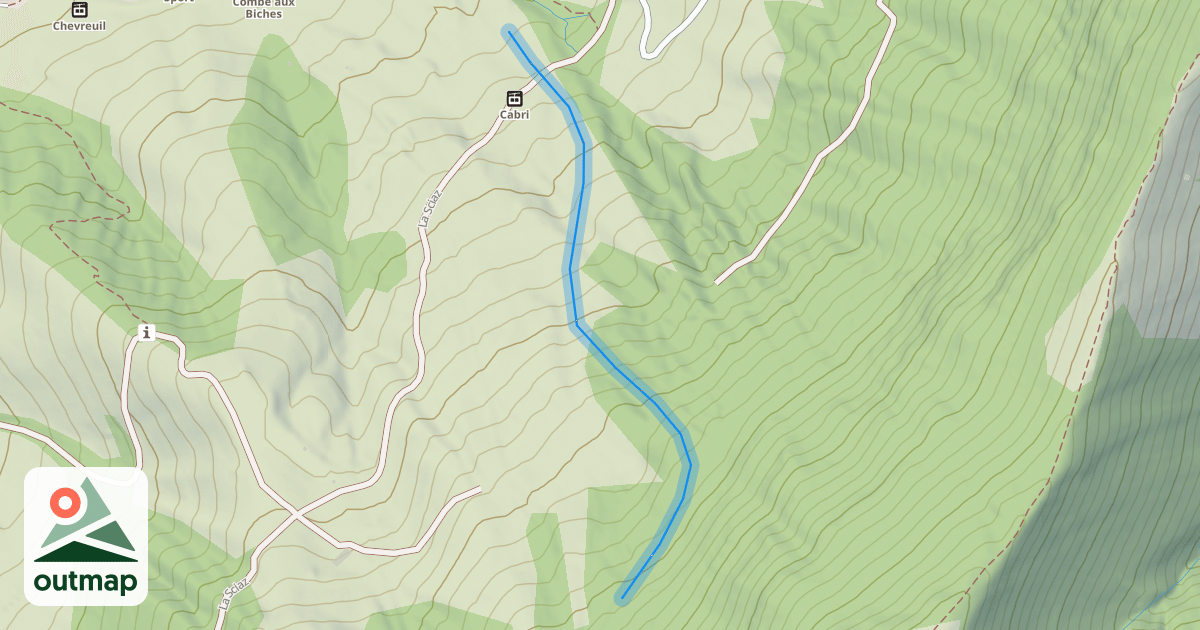Map of Les Raffours
